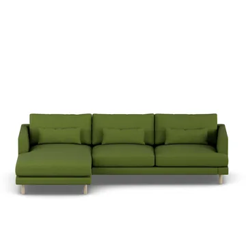 Bredhult sofa - Luiza Green 3975-white-oiled oak, 2,5-seater C2 - 1898