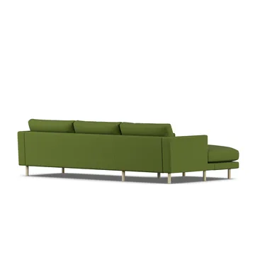 Bredhult sofa - Luiza Green 3975-white-oiled oak, 2,5-seater C2 - 1898