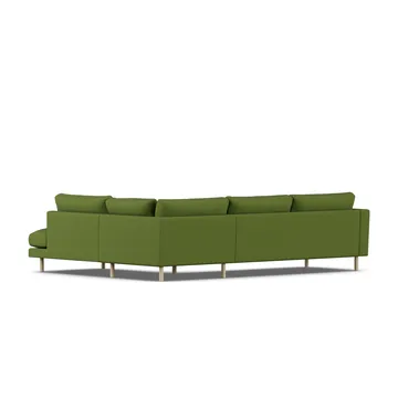 Bredhult sofa - Luiza Green 3975-white-oiled oak, 3-seater A1 - 1898