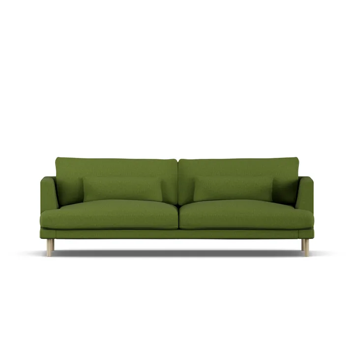 Bredhult sofa - Luiza Green 3975-white-oiled oak, 3-seater - 1898