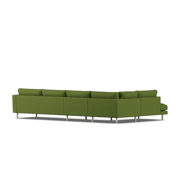 Bredhult sofa - Luiza Green 3975-white-oiled oak, 4-seater B2 - 1898