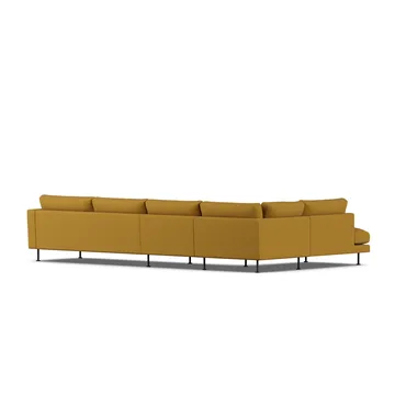 Bredhult sofa - Luiza Mustard 3972-black steel, 4-seater B2 - 1898