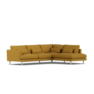 Bredhult sofa - Luiza Mustard 3972-white-oiled oak, 3-seater A1 - 1898