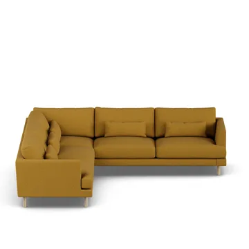 Bredhult sofa - Luiza Mustard 3972-white-oiled oak, corner sofa F - 1898