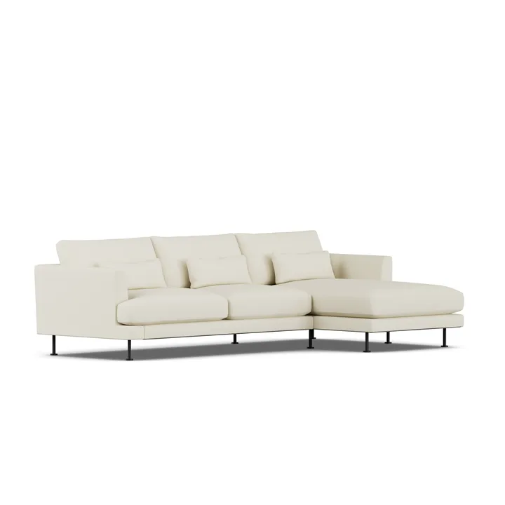 Bredhult sofa - Oslo Nature 1540-black steel, 2,5-seater C1 - 1898