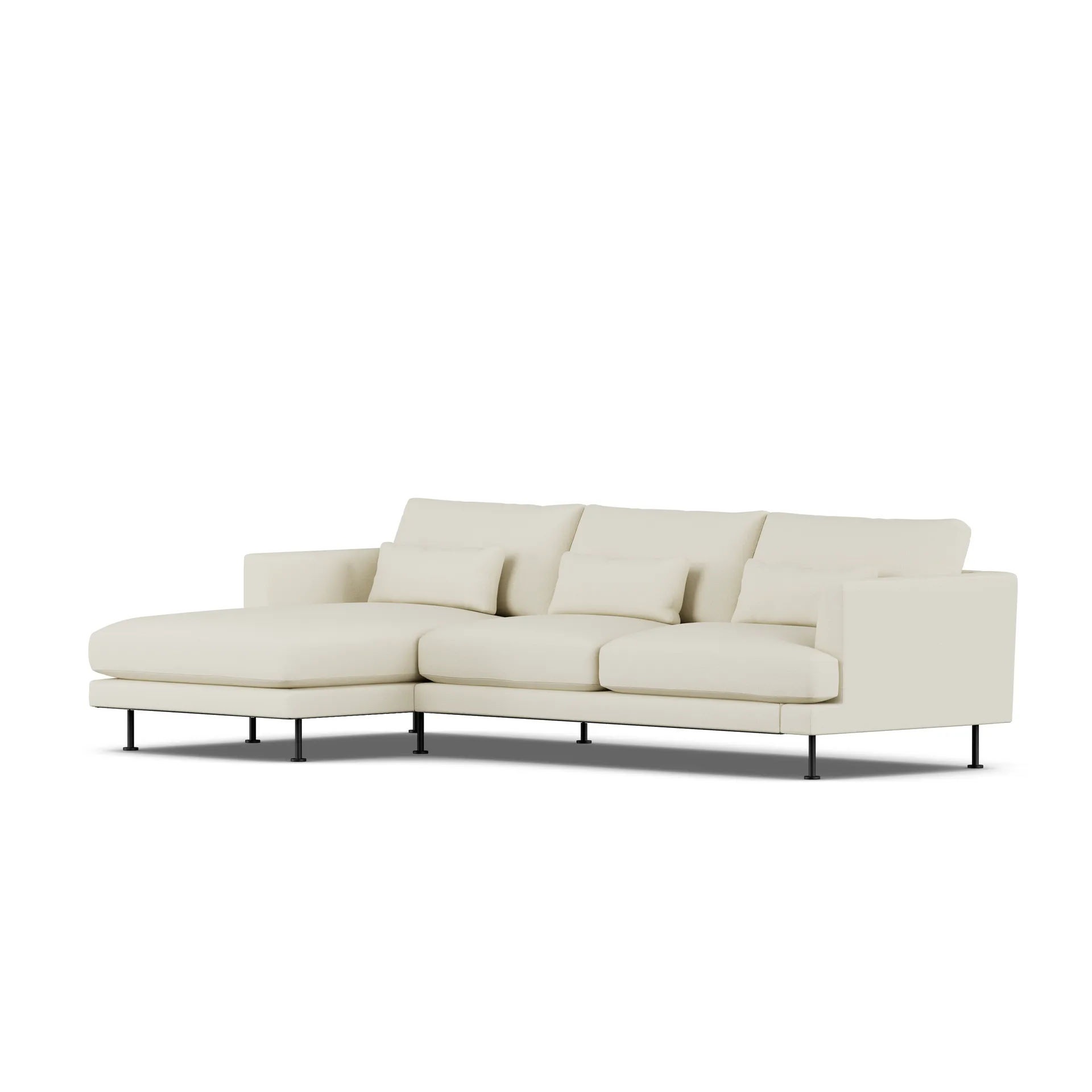 Bredhult sofa, Oslo Nature 1540-black steel, 2,5-seater C2 1898