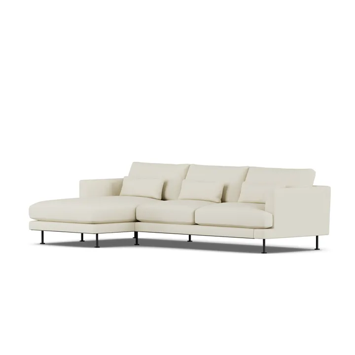 Bredhult sofa - Oslo Nature 1540-black steel, 2,5-seater C2 - 1898