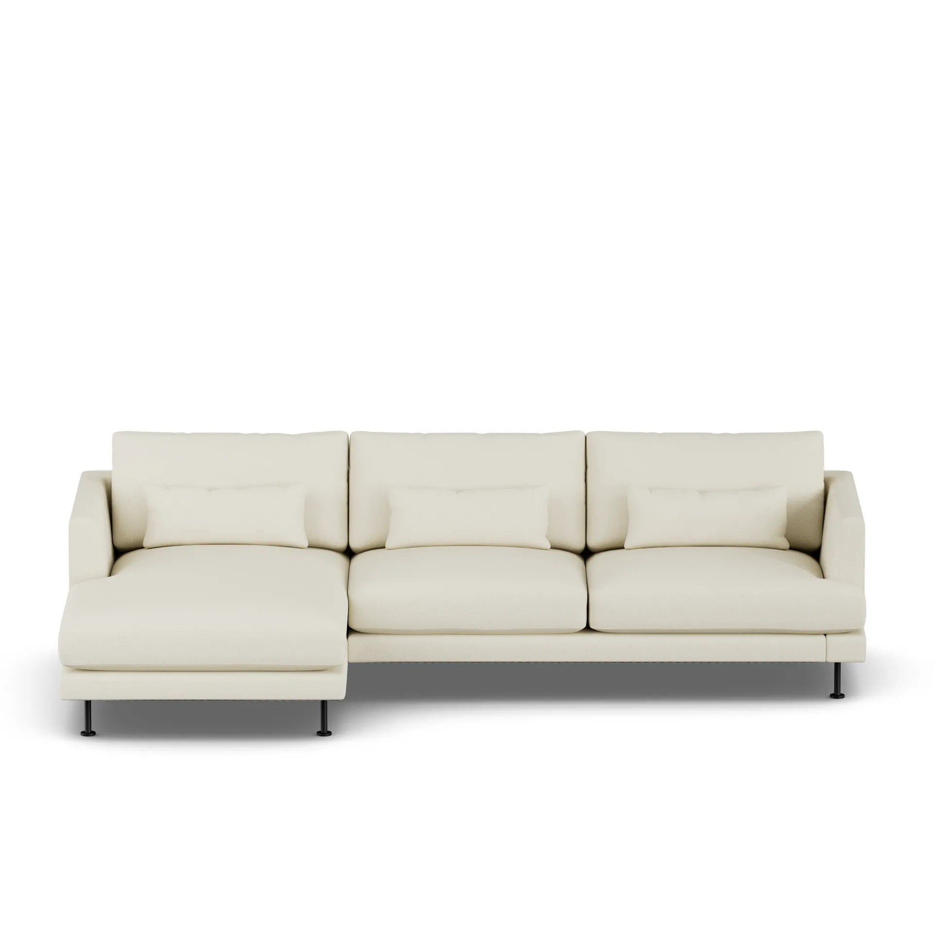 Bredhult sofa, Oslo Nature 1540-black steel, 2,5-seater C2 1898