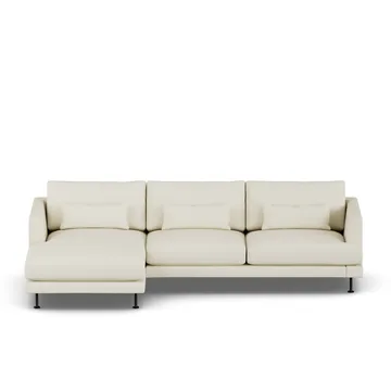 Bredhult sofa - Oslo Nature 1540-black steel, 2,5-seater C2 - 1898