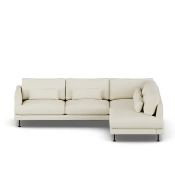 Bredhult sofa - Oslo Nature 1540-black steel, 3-seater A1 - 1898