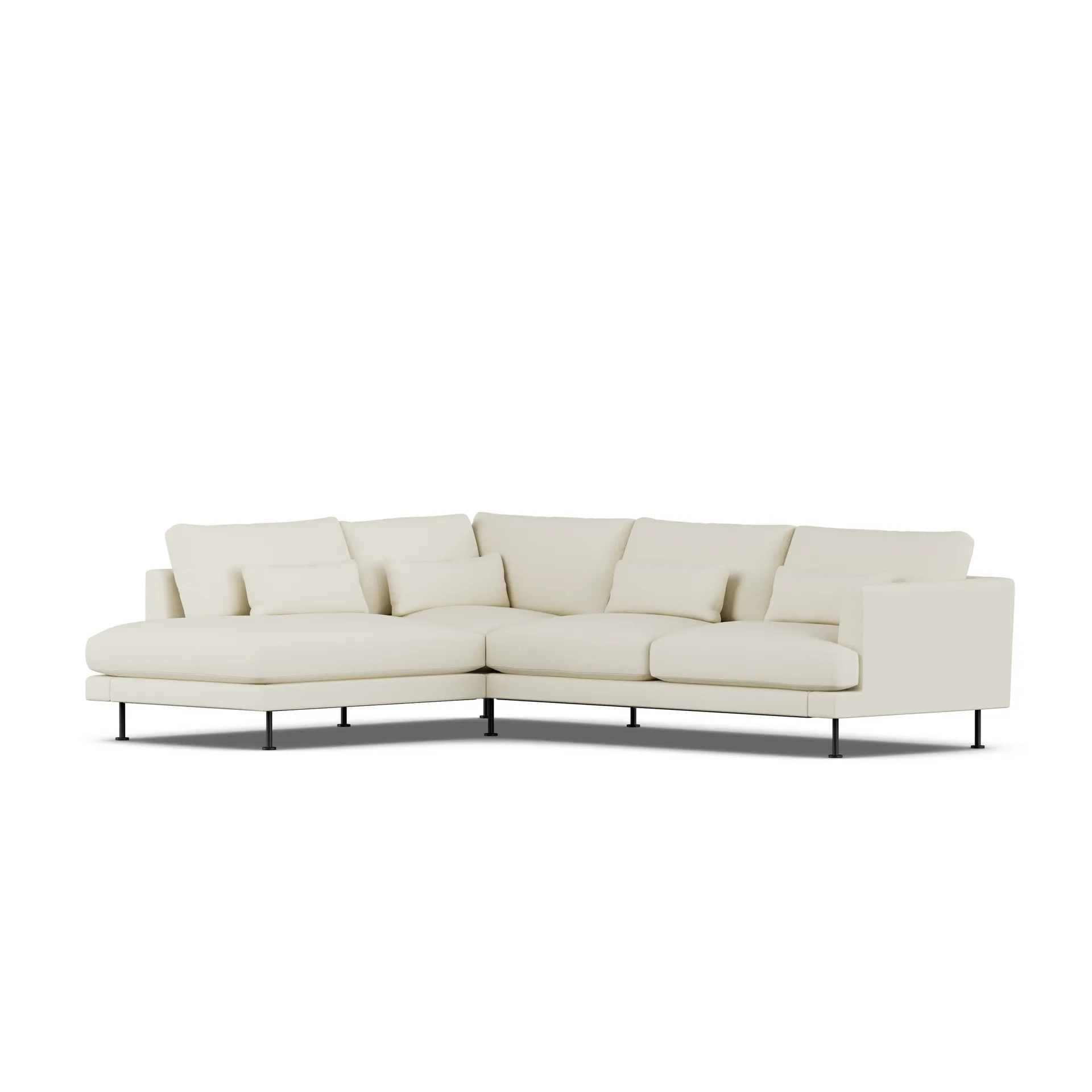 Bredhult sofa, Oslo Nature 1540-black steel, 3-seater A2 1898