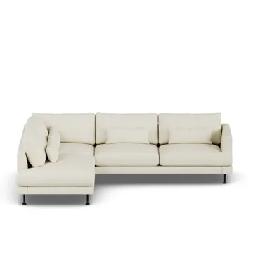 Bredhult sofa - Oslo Nature 1540-black steel, 3-seater A2 - 1898