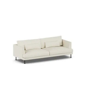 Bredhult sofa - Oslo Nature 1540-black steel, 3-seater - 1898