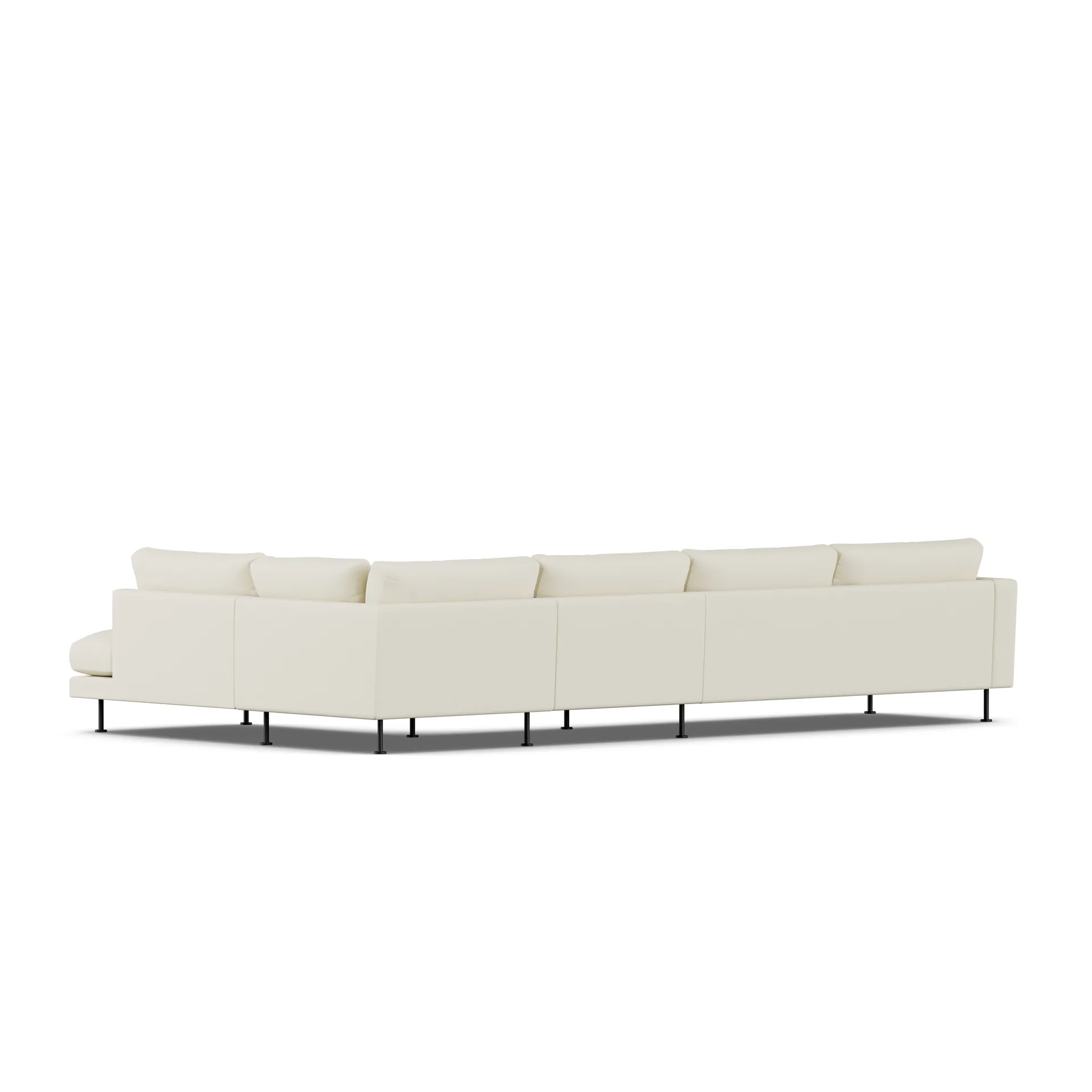 Bredhult sofa, Oslo Nature 1540-black steel, 4-seater B1 1898