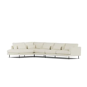 Bredhult sofa - Oslo Nature 1540-black steel, 4-seater B2 - 1898