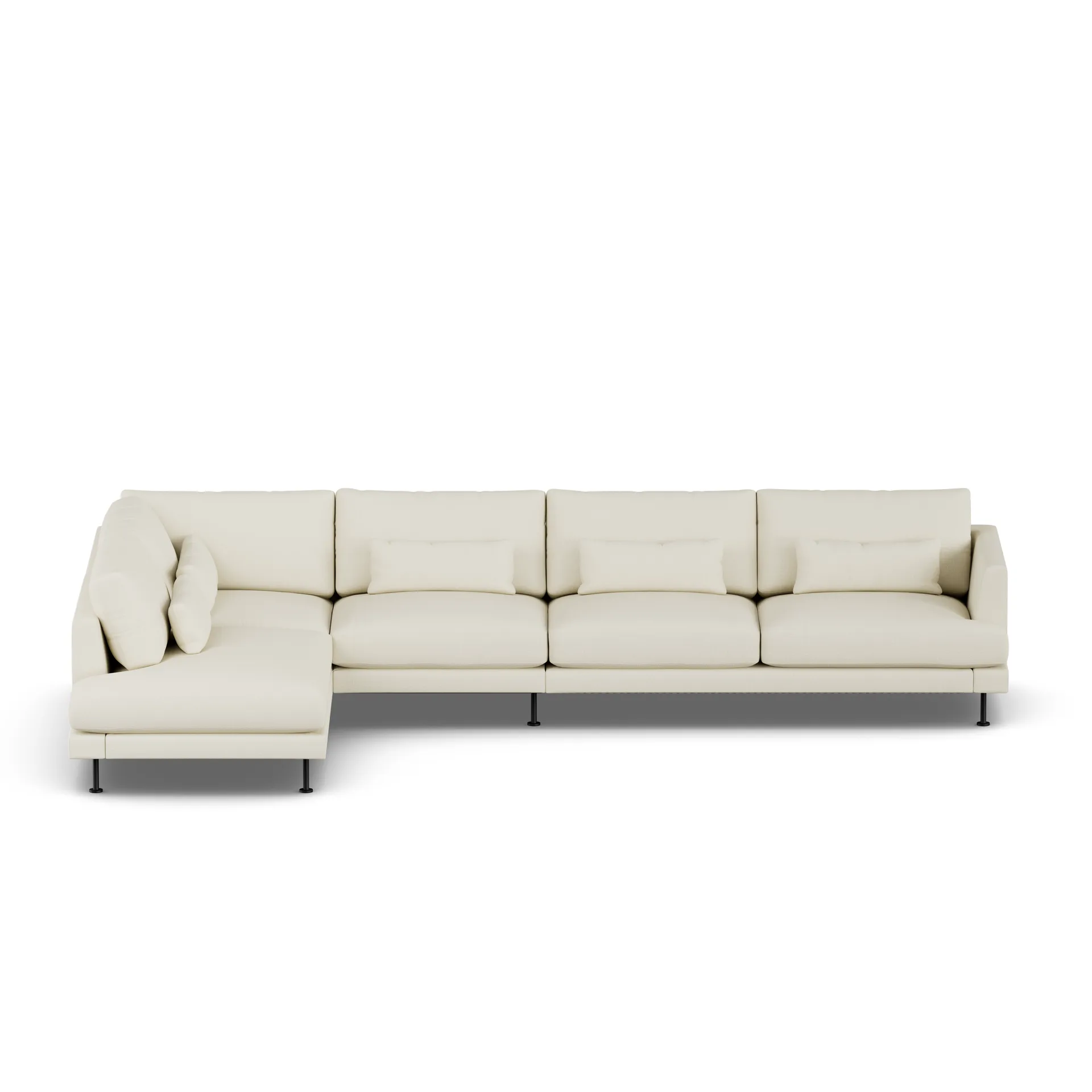 Bredhult sofa, Oslo Nature 1540-black steel, 4-seater B2 1898