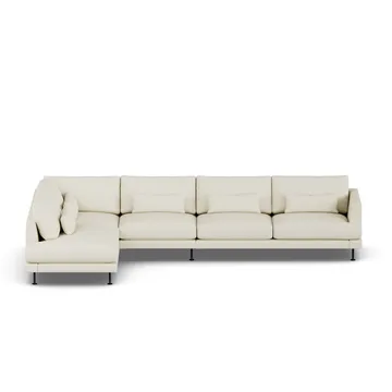 Bredhult sofa - Oslo Nature 1540-black steel, 4-seater B2 - 1898
