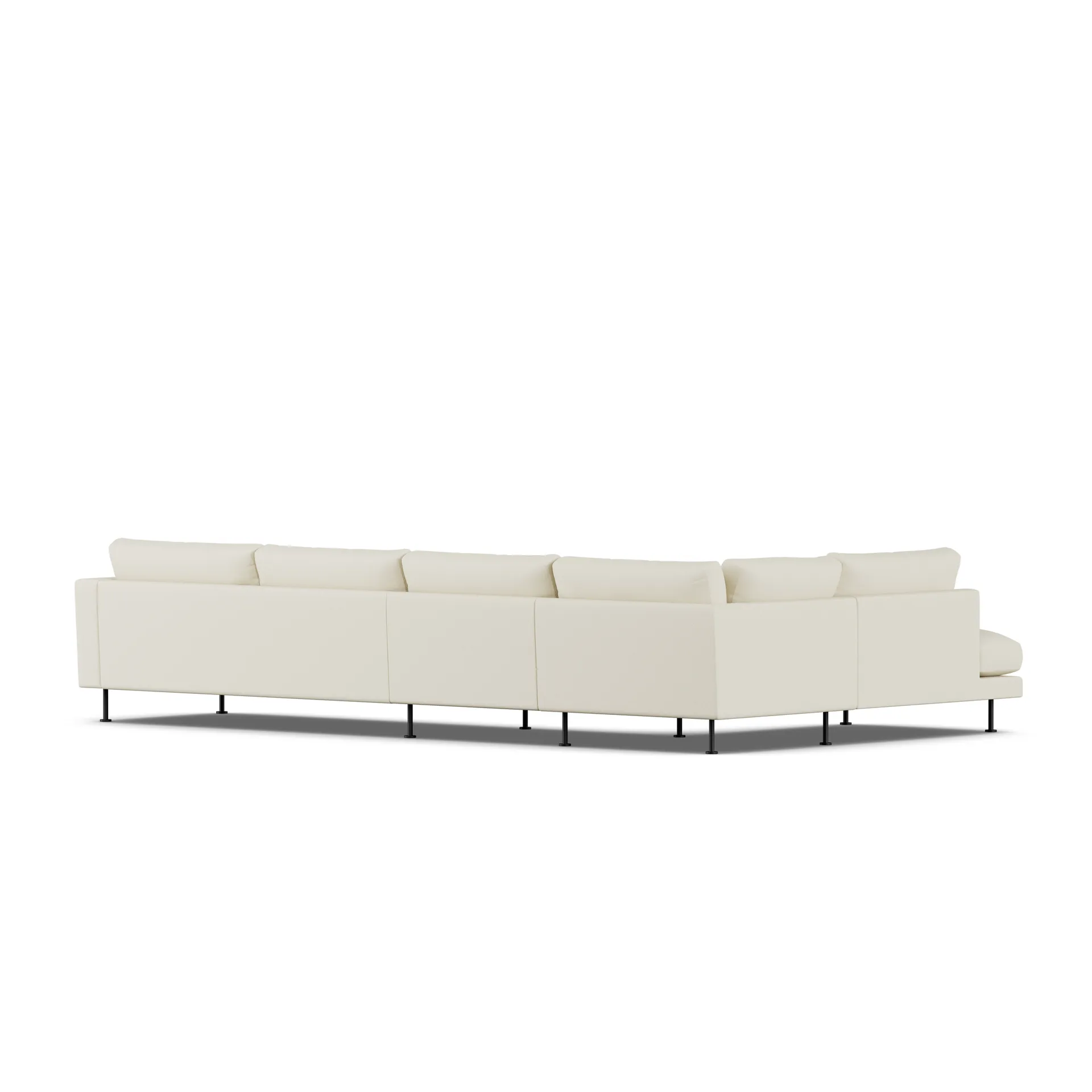 Bredhult sofa, Oslo Nature 1540-black steel, 4-seater B2 1898