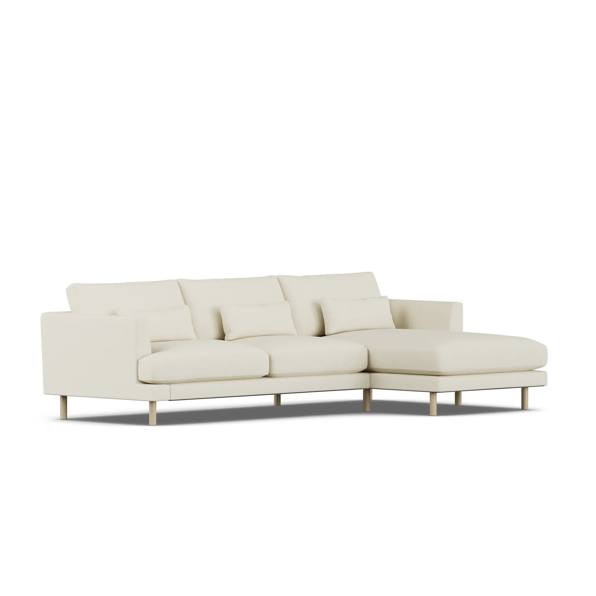 Bredhult sofa, Oslo Nature 1540-white-oiled oak, 2,5-seater C1 1898