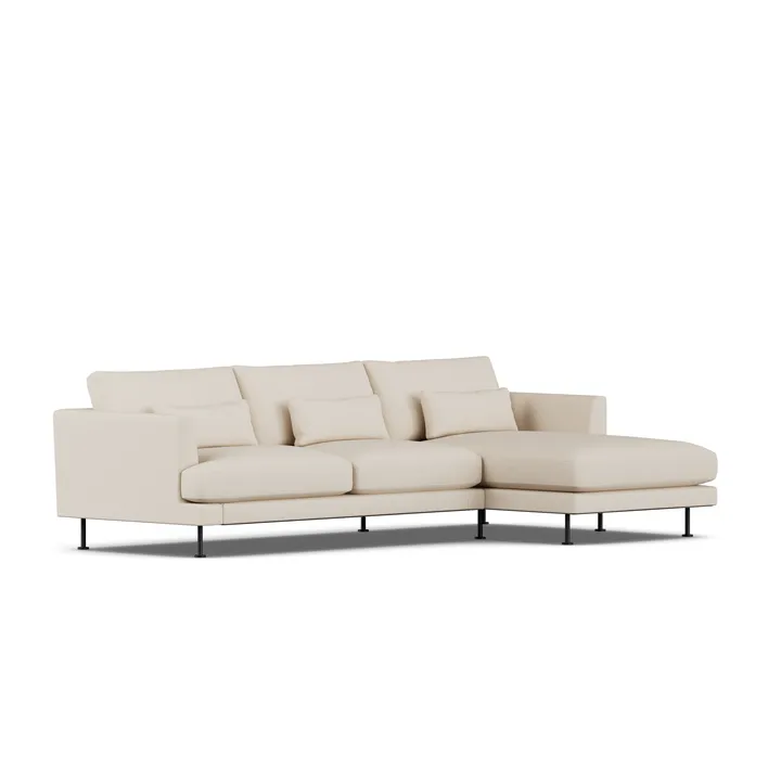 Bredhult sofa - Same Beige 6670-black steel, 2,5-seater C1 - 1898