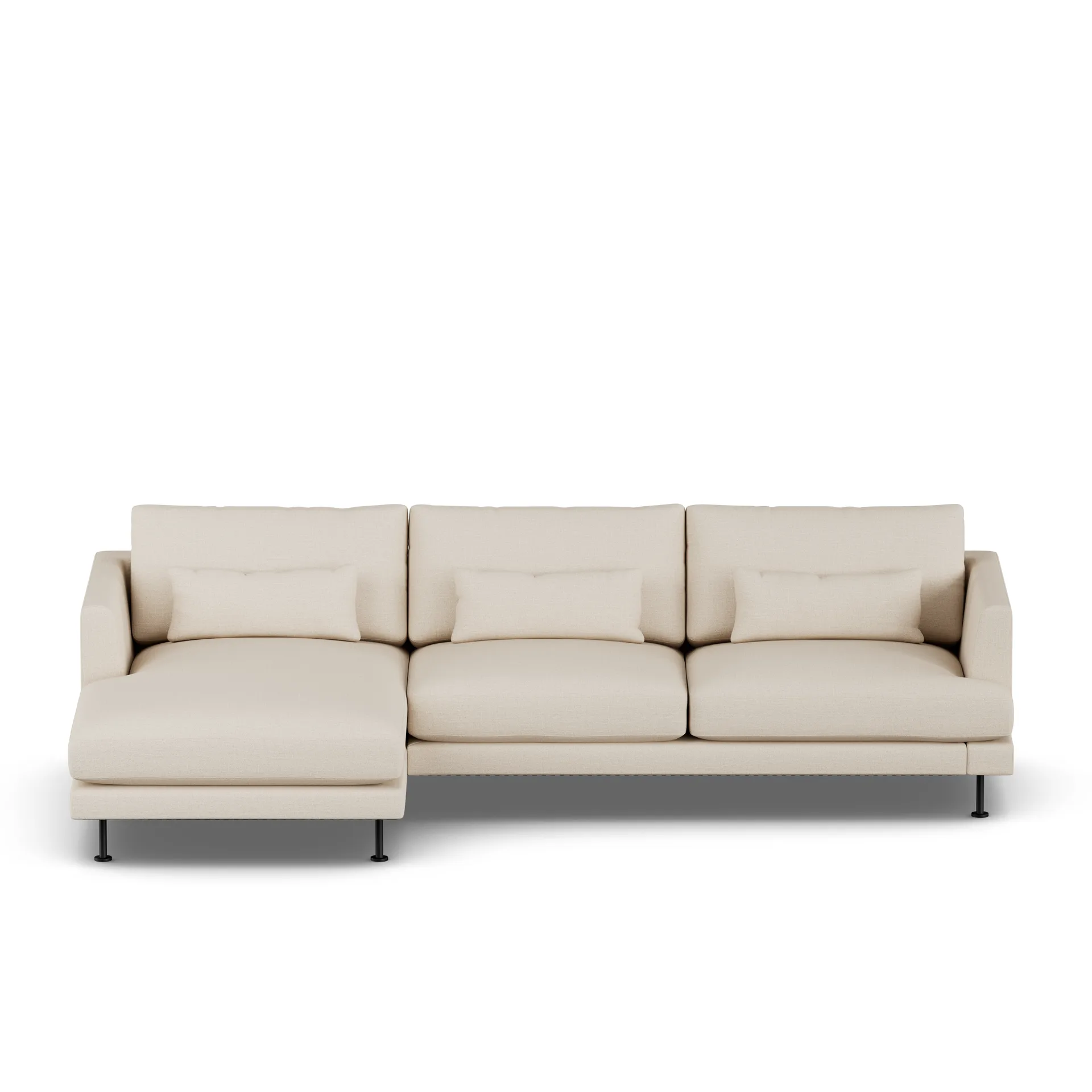 Bredhult sofa, Same Beige 6670-black steel, 2,5-seater C2 1898