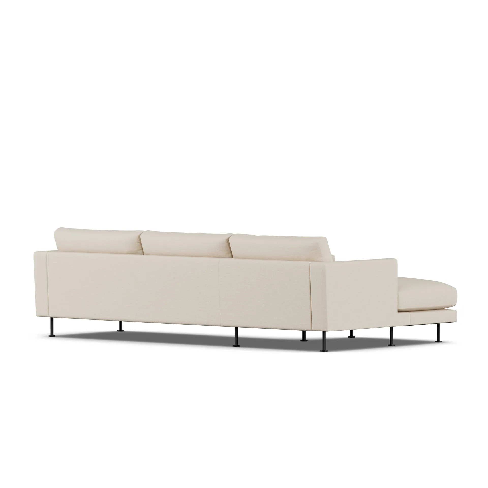 Bredhult sofa, Same Beige 6670-black steel, 2,5-seater C2 1898
