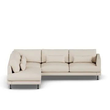 Bredhult sofa - Same Beige 6670-black steel, 3-seater A2 - 1898