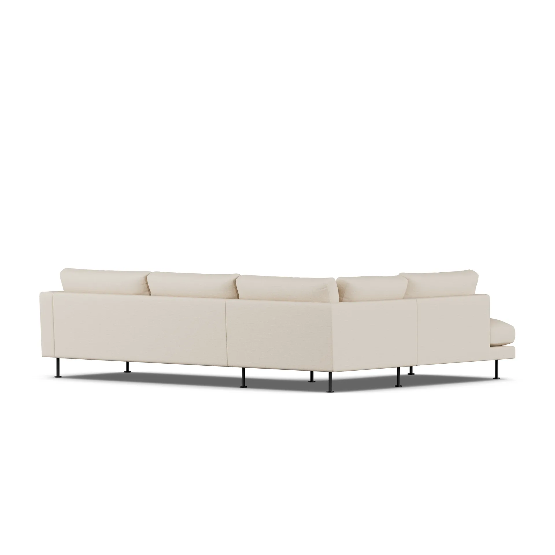 Bredhult sofa, Same Beige 6670-black steel, 3-seater A2 1898