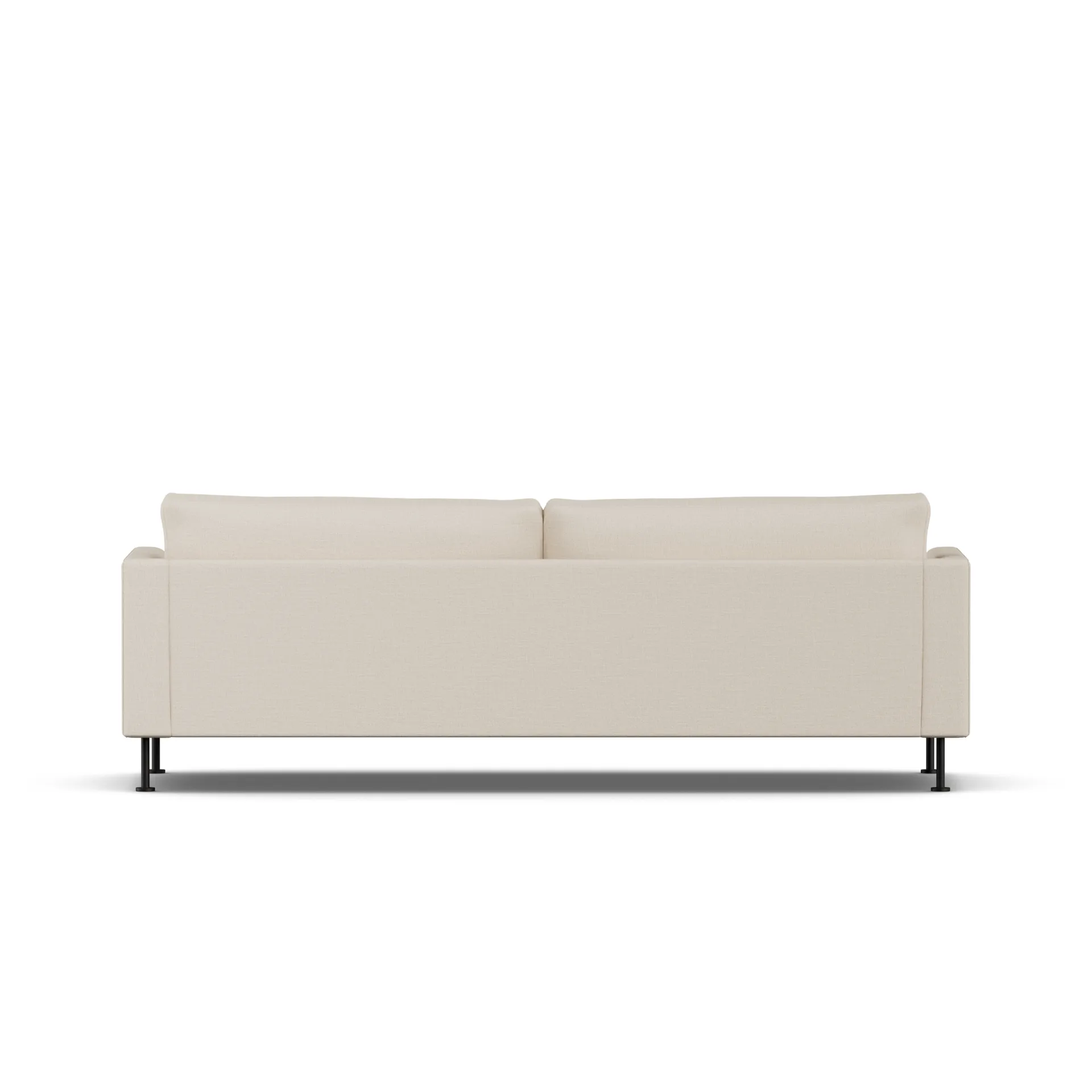 Bredhult sofa, Same Beige 6670-black steel, 3-seater 1898