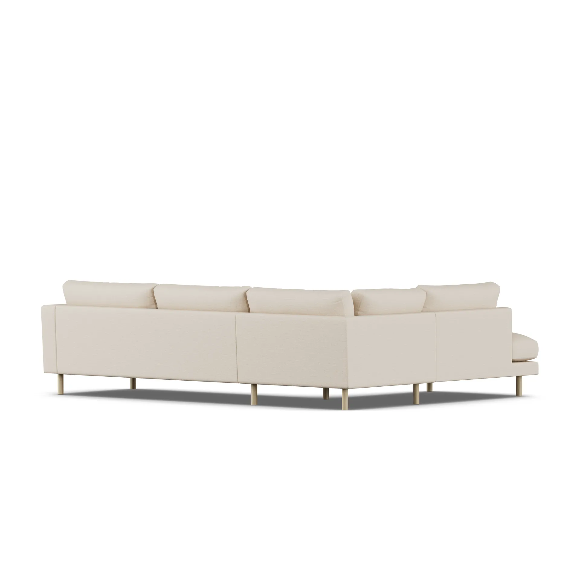 Bredhult sofa, Same Beige 6670-white-oiled oak, 3-seater A2 1898