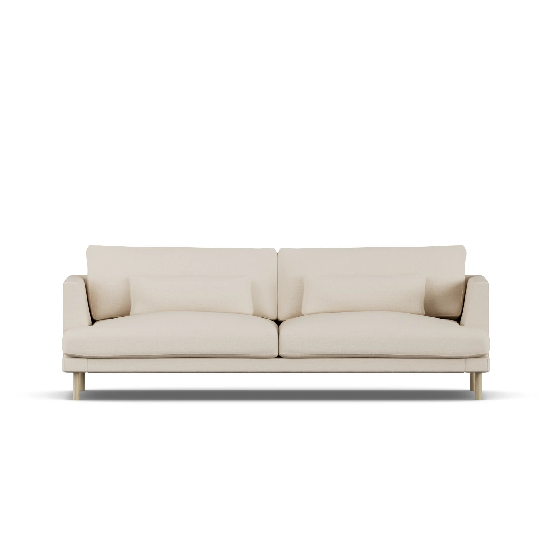 Bredhult sofa, Same Beige 6670-white-oiled oak, 3-seater 1898