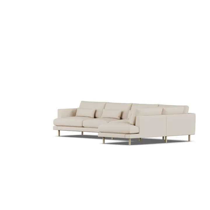 Bredhult sofa - Same Beige 6670-white-oiled oak, 4-seater B1 - 1898