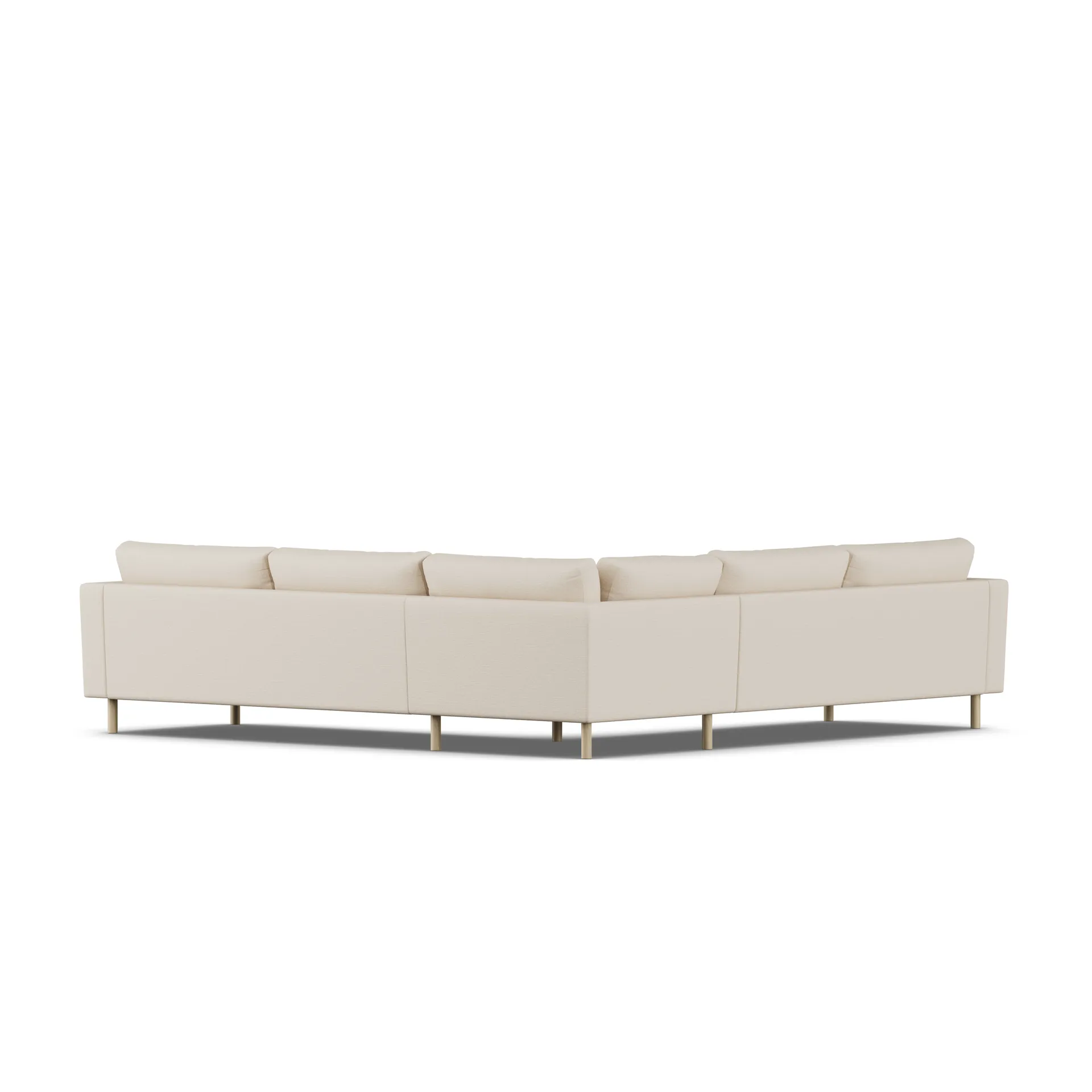 Bredhult sofa, Same Beige 6670-white-oiled oak, corner sofa F 1898