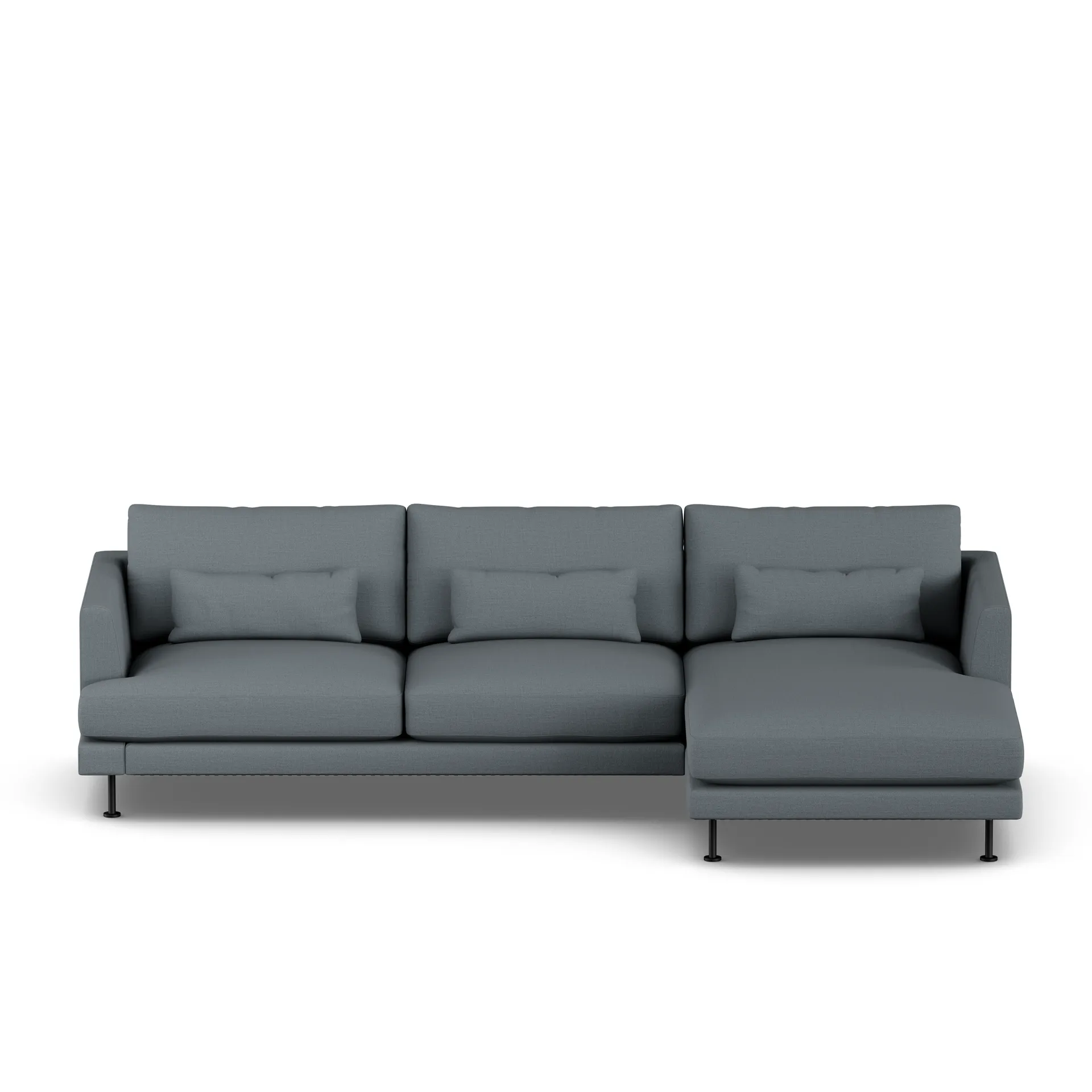 Bredhult sofa, Same Blue 6678-black steel, 2,5-seater C1 1898