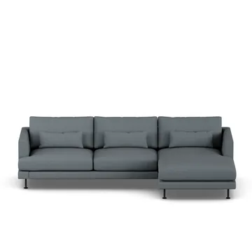 Bredhult sofa - Same Blue 6678-black steel, 2,5-seater C1 - 1898