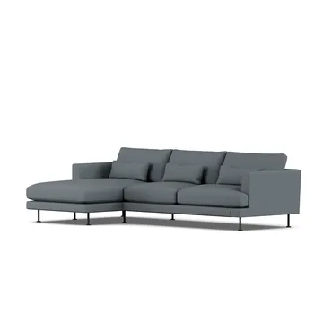 Bredhult sofa - Same Blue 6678-black steel, 2,5-seater C2 - 1898