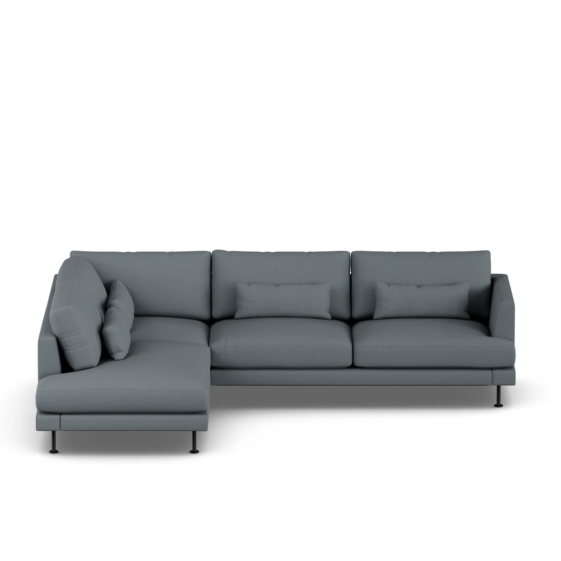 Bredhult sofa, Same Blue 6678-black steel, 3-seater A2 1898