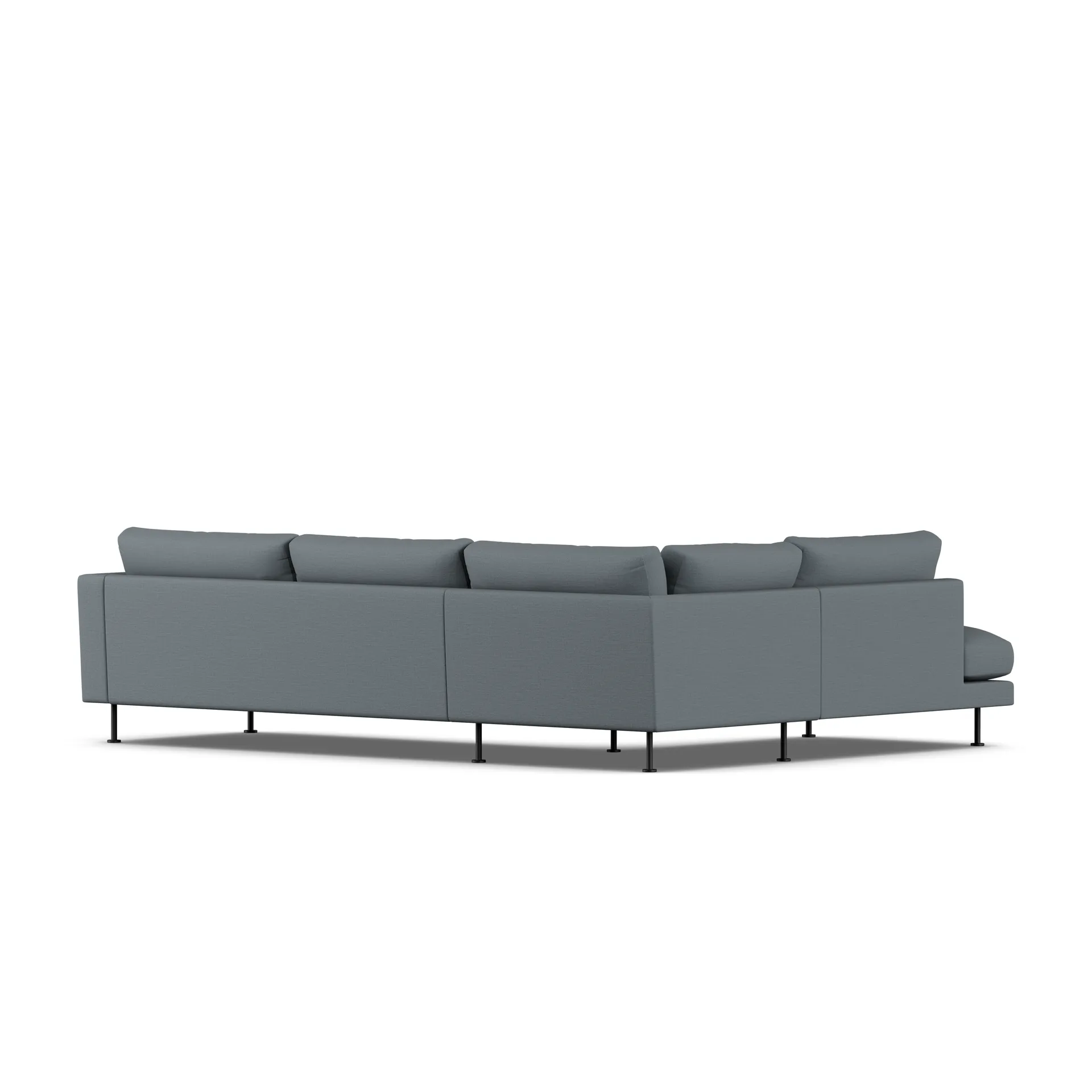 Bredhult sofa, Same Blue 6678-black steel, 3-seater A2 1898
