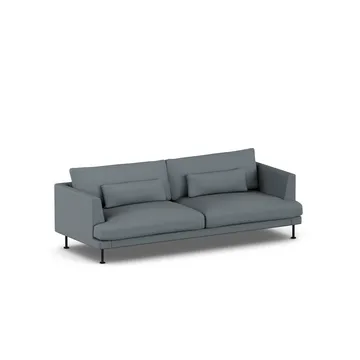 Bredhult sofa - Same Blue 6678-black steel, 3-seater - 1898