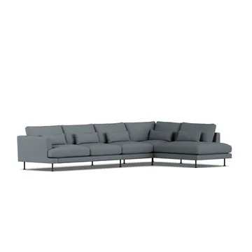 Bredhult sofa - Same Blue 6678-black steel, 4-seater B1 - 1898