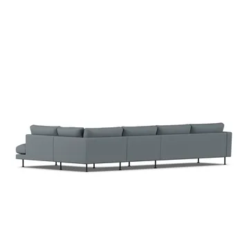 Bredhult sofa - Same Blue 6678-black steel, 4-seater B1 - 1898