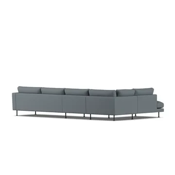 Bredhult sofa - Same Blue 6678-black steel, 4-seater B2 - 1898