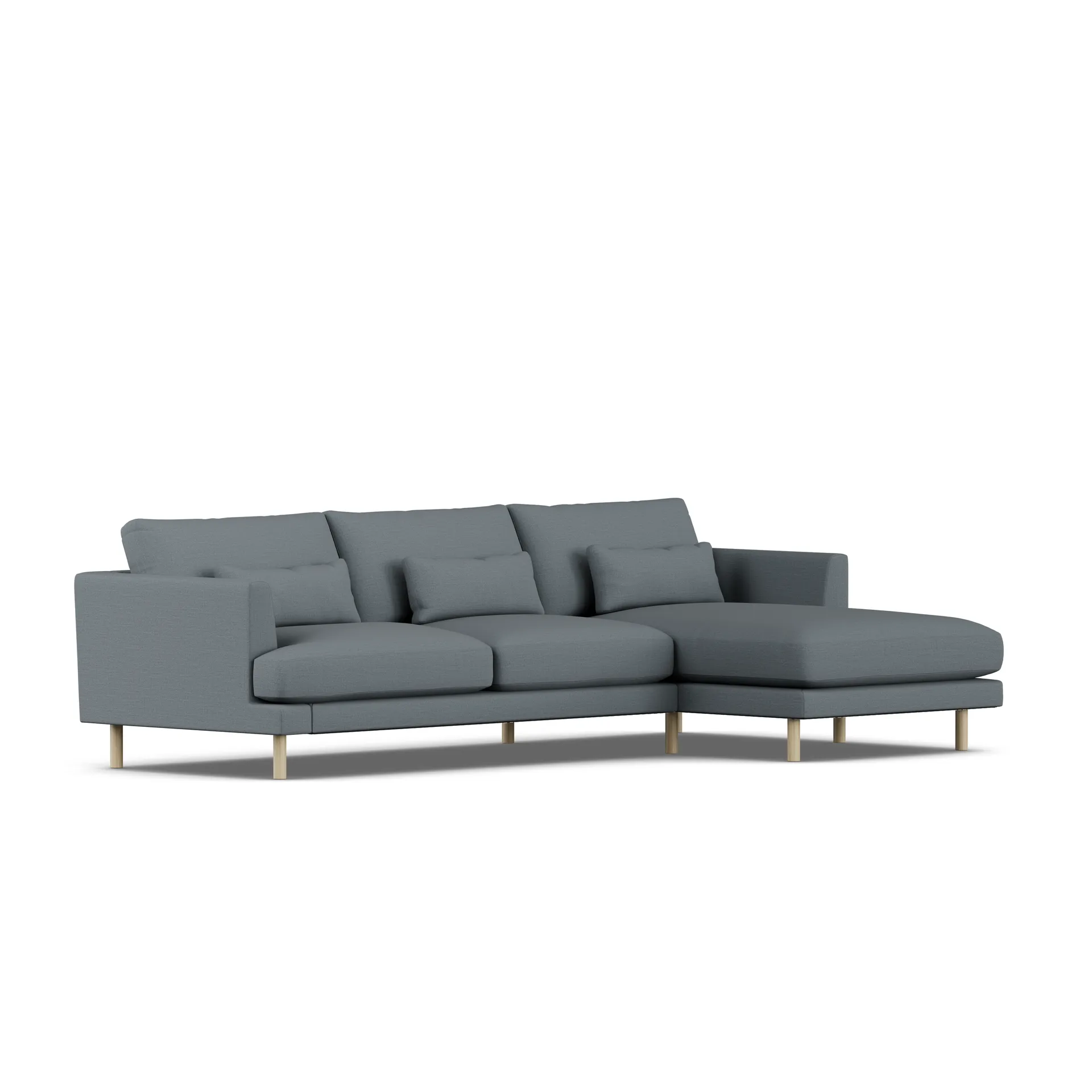 Bredhult sofa, Same Blue 6678-white-oiled oak, 2,5-seater C1 1898