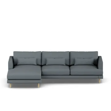 Bredhult sofa - Same Blue 6678-white-oiled oak, 2,5-seater C2 - 1898