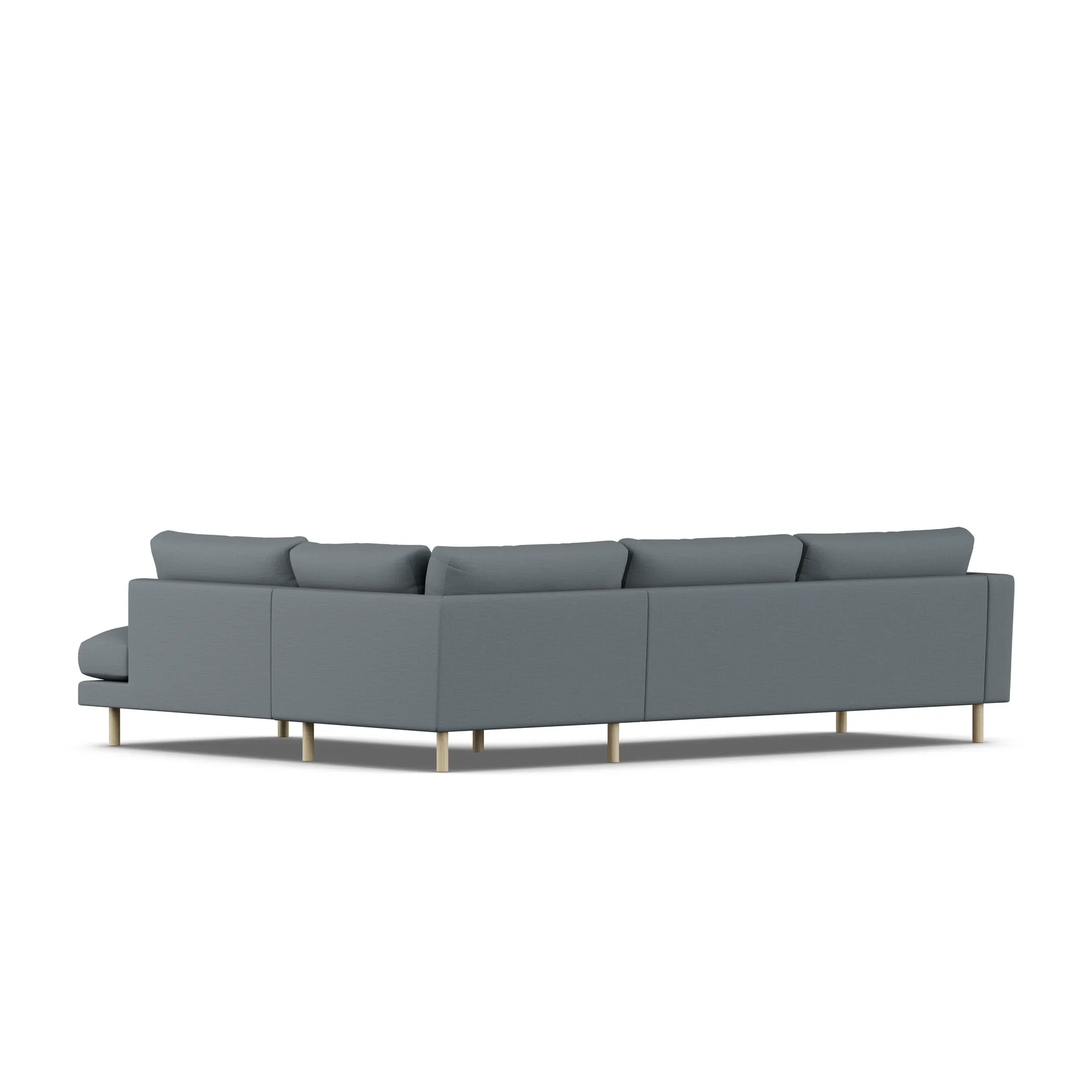 Bredhult sofa, Same Blue 6678-white-oiled oak, 3-seater A1 1898
