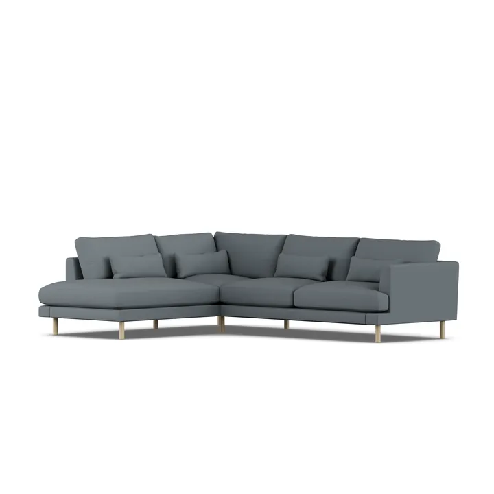 Bredhult sofa - Same Blue 6678-white-oiled oak, 3-seater A2 - 1898