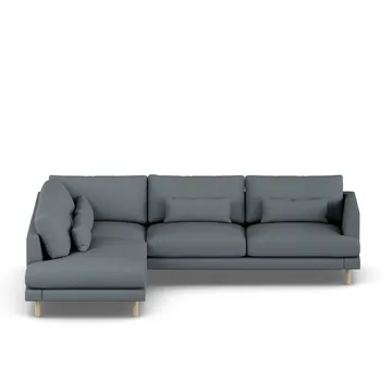 Bredhult sofa - Same Blue 6678-white-oiled oak, 3-seater A2 - 1898