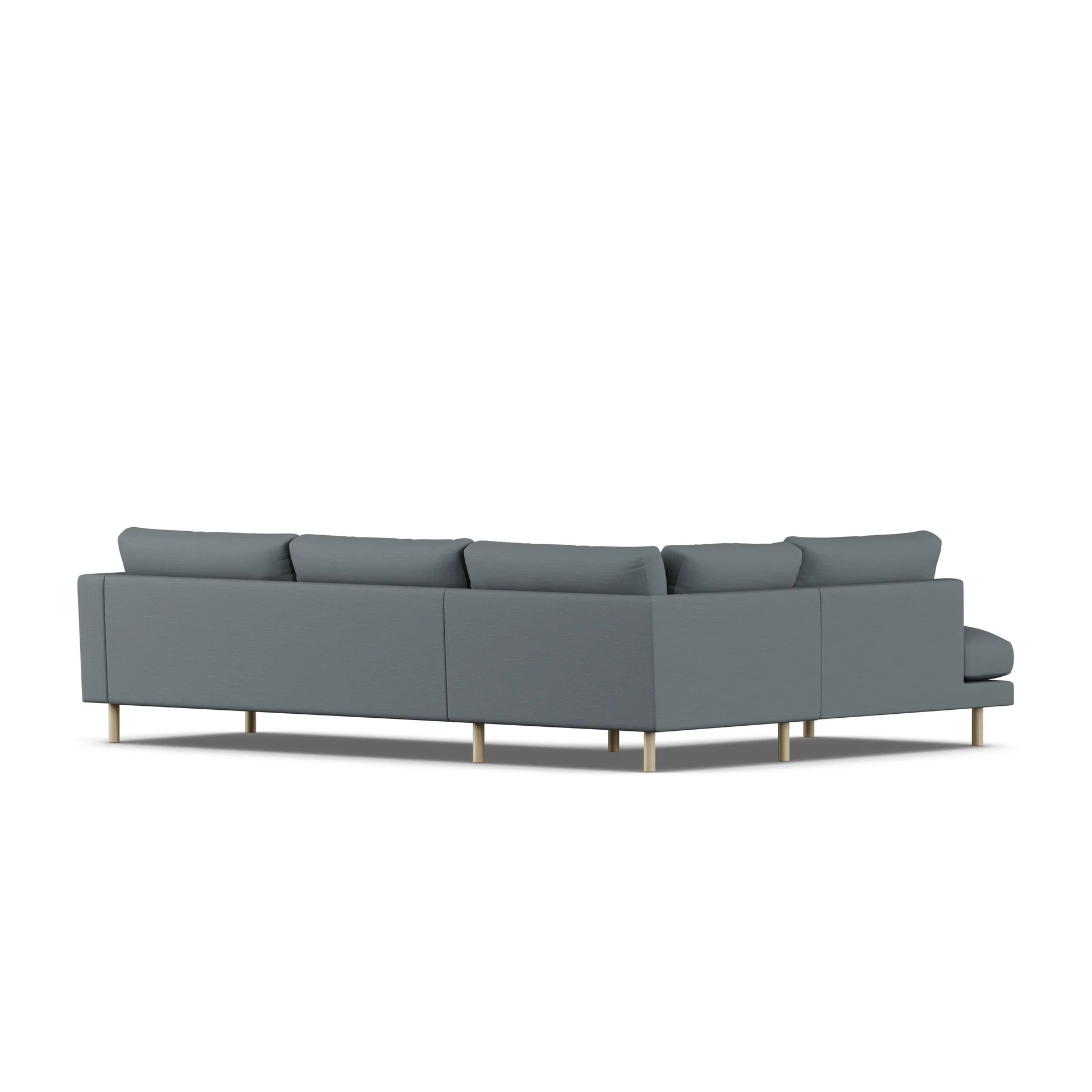 Bredhult sofa, Same Blue 6678-white-oiled oak, 3-seater A2 1898