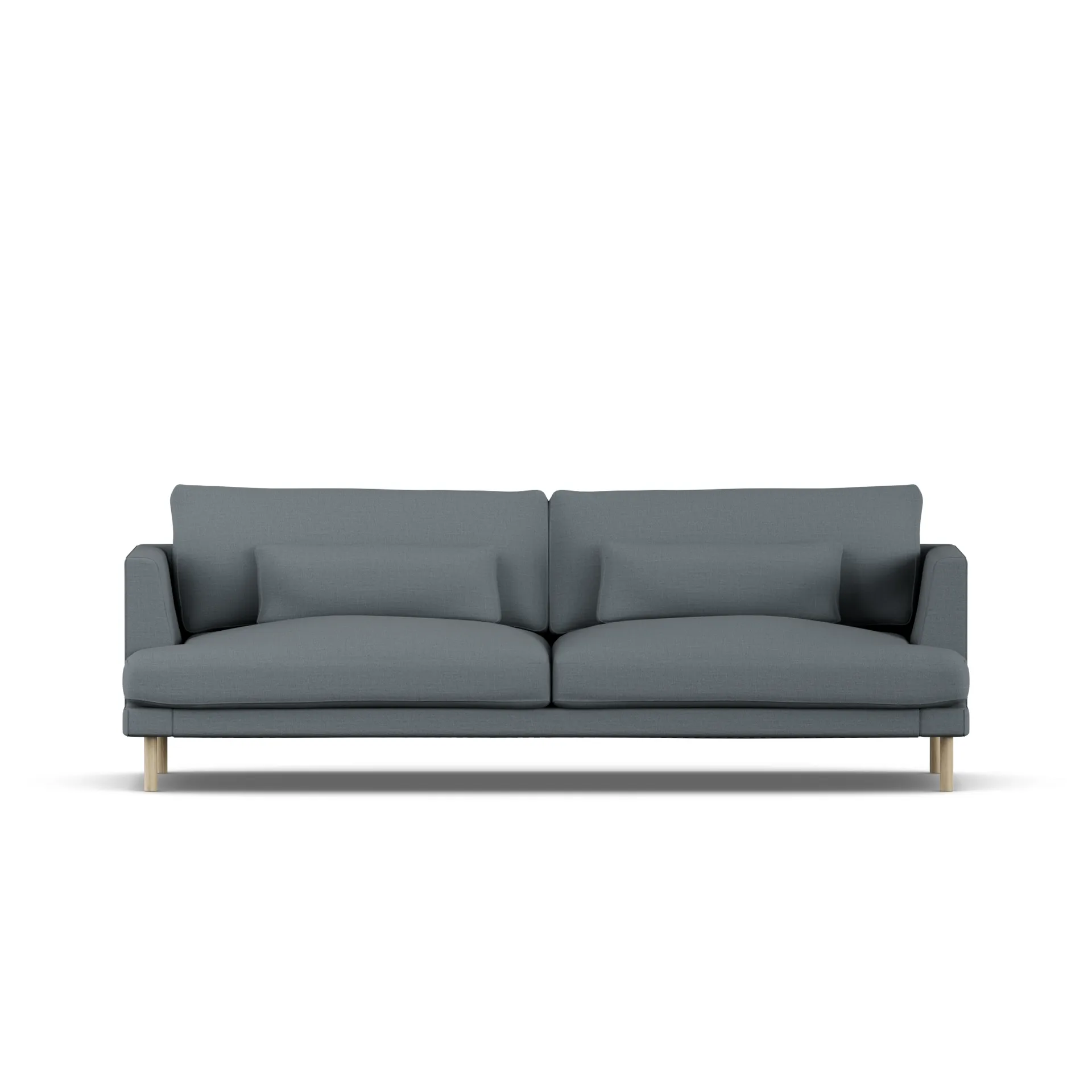 Bredhult sofa, Same Blue 6678-white-oiled oak, 3-seater 1898