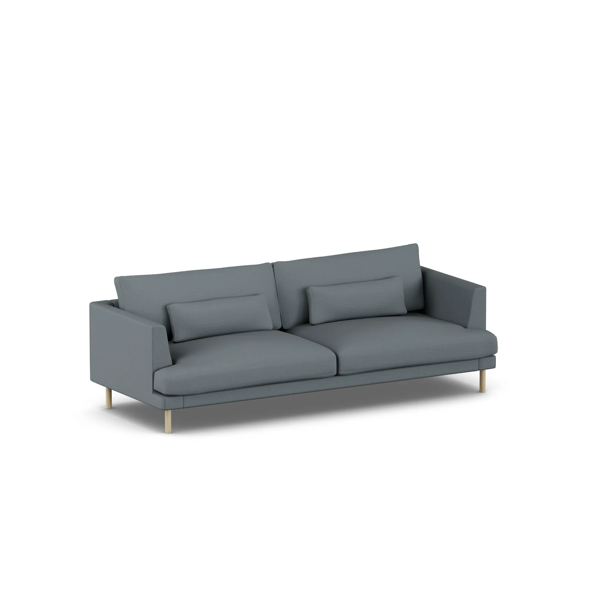 Bredhult sofa, Same Blue 6678-white-oiled oak, 3-seater 1898